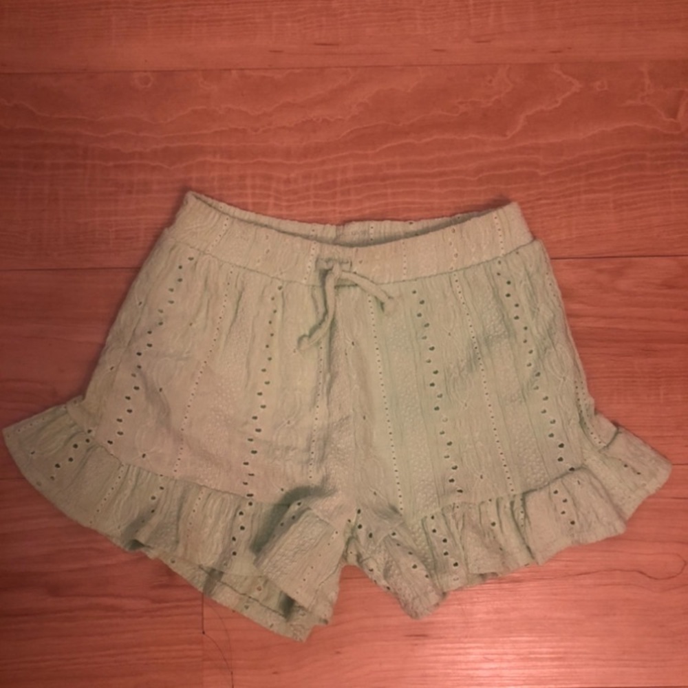 Girls Zara eyelet shorts